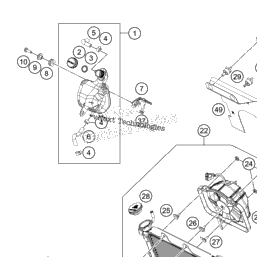 2018 KTM 390 DUKE - Engine Cooling System  Service Honda