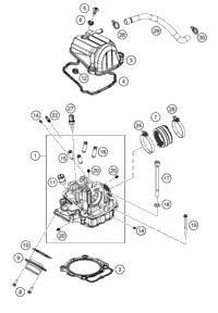 2020 KTM 500 EXC-F SIX DAYS Cylinder Head | KTM World