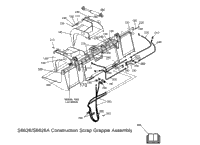 >A00200 S6626 S6626a Construction Scrap Grapple Assembly
