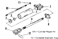 >009000 Stabilizer Cylinder Components