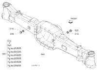 >G54005 Front Axle Housing [Front Axle Component] [W/O Front Suspension] [Front Axle:Standard Type]