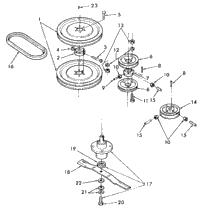>004000 Blade & Pulley Assembly