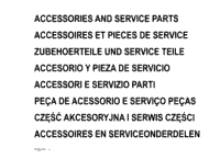 >T11001 Accessories And Service Parts