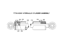 >A00400 77700-02019 Hydraulic Cylinder Assembly