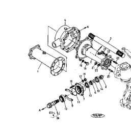 Kubota Tractor L235 093000 Front Axle Support [4Wd] | Kubota Tractor