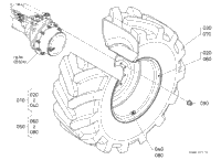 >R11007 Front Wheel (540/65R28) [Michelin]