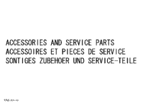 >T02000 Accessories And Service Parts