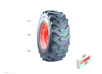 >Sa0100 Wheel & Tire - Front 380/85R, 34" (Michelin)