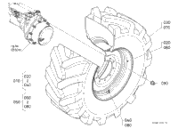 >R11009 Front Wheel (540/65R28) [Michelin]
