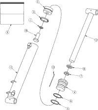 >Hydraulic Cylinder (839-504C) Kelley