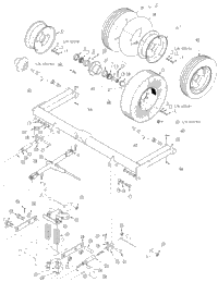 >Axle And Wheels Dual Pull Type Rear