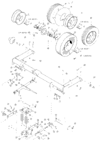 >Axle And Wheels Pull Type Rear