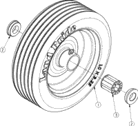 >Gauge Wheel Tire (814-493C) Sd