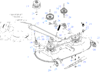 MTD CMXGNAM1130046 17ADFACS093 Z510 2019 Deck Shanks Lawn
