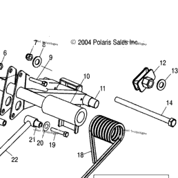 2005 Polaris 600/700/800 RMK F/O (S05NK6ES) Rear Torque Arm