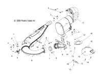 2007 Polaris 600 HO IQ/LX CLEANFIRE (S07PP6HS/HSA/HSB/PD6HS/HE) Exhaust ...