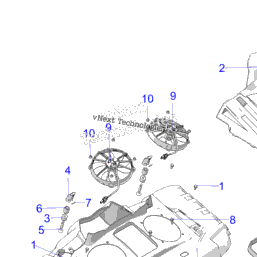 2021 Polaris SPORTSMAN XP 1000 HIGH LIFTER (A21SXM95AG/CAG) Engine 