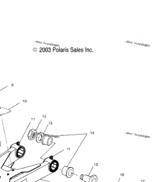 04 Polaris A04bg50aa Scrambler 500 4x4 A04bg50aa Fa Swing Arm Shock Mounting Babbitts Polaris Partshouse