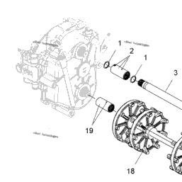 2015 Polaris WIDETRAK LX INTL (S15SU4BEL) Drive Train, Drive Shaft 
