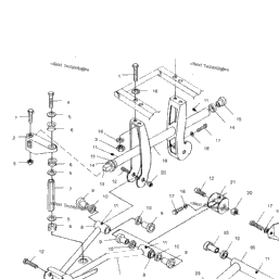 01 Polaris Sportsman 500 Ho A01ch50aa Rear Suspension Babbitts Polaris Partshouse