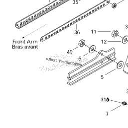 1997 Ski-Doo MX Z X 440 LC Rear Arm, Rear Suspension ...