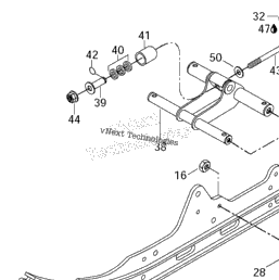 1997 Ski-Doo MX Z X 440 LC Rear Arm, Rear Suspension ...