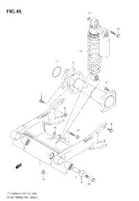 2008 Suzuki LT-Z250 Rear Swingingarm (Model K4/K5
