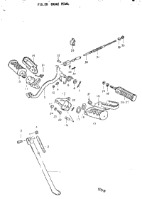 1976 Suzuki TC125 Brake Pedal | Part Shark