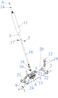 Troy Bilt 13A726JD023 TB30R 2020 Steering Shank s Lawn Troy Bilt