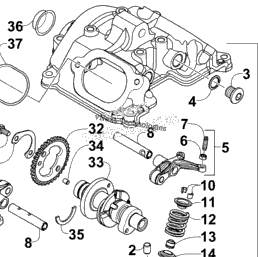 2018 Textron Off Road Alterra 500 Red A2018kak4cusr Cylinder