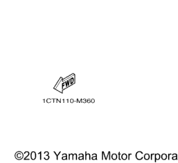 Yamaha OEM Part 1CT-F5871-00-00