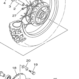 yamaha ttr 90 rear wheel