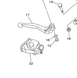 2000 Yamaha YZ125 (YZ125M1) Front Master Cylinder