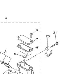 2000 Yamaha YZ125 (YZ125M1) Front Master Cylinder