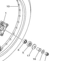 yamaha ttr 125 front wheel