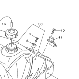 ttr125 fuel tank