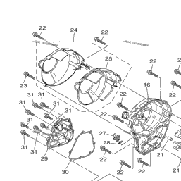 fz 09 crankcase cover