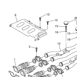 Apex KIMPEX 110198 GASKET EXHAUST YAMAHA APEX 1000 R-TX 2007 