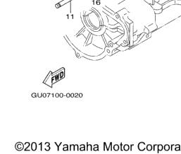Yamaha 66E-1131B-01-00 Gasket Cover; New # 66E-1131B-02-00 Made by Yamaha 