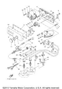 YAMAHA SuperJet700'96 OEM section (ELECTRICAL-1) parts Used